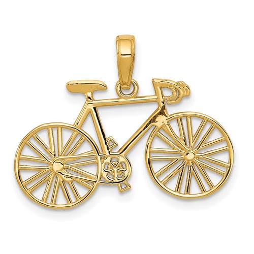 Ciondolo bicicletta oro - , giallo
