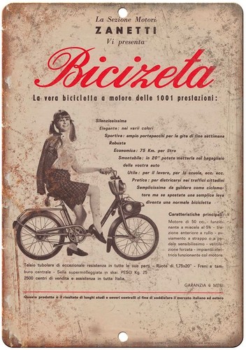 Bicicletta zanetti insegna - bicicletta,